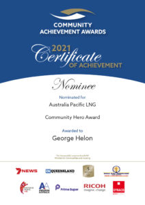 George Helon Community Award 2021.