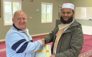 George Helon with Toowoomba Imam.